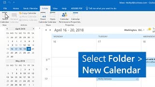 How to create multiple calendars in Outlook [upl. by Tama]