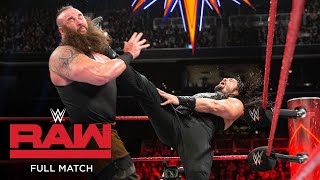 FULL MATCH  Roman Reigns vs Braun Strowman Raw March 20 2017 [upl. by Anelis922]