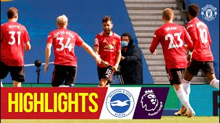 Highlights  Brighton 23 Manchester United  Fernandes seals dramatic late win  Premier League [upl. by Ettenwahs350]