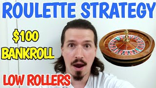 Roulette Strategy For Low Rollers  Professional Gambler Plays Roulette quotLIVEquot With A 100 Bankroll [upl. by Ahsinor425]