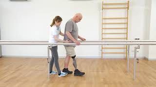 Prosthetic gait training  Walking on level ground 1  Ottobock [upl. by Wesle]