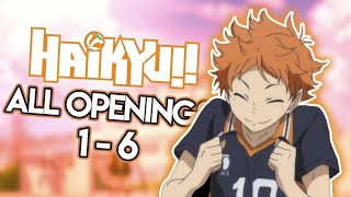 HAIKYUU  All Openings 16 [upl. by Acimat]