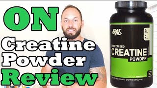 Micronized Pure Creatine Powder Optimum Nutrition Supplement Review [upl. by Eselrahc]