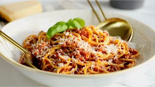 Traditional Spaghetti Bolognese Classic Italian Sauce [upl. by Tal]