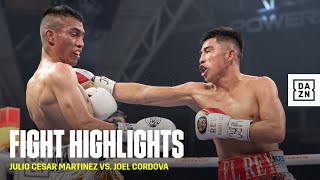 FIGHT HIGHLIGHTS  Julio Cesar Martinez vs Joel Cordova [upl. by Acired934]