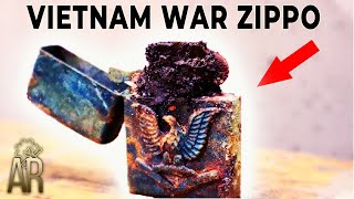 Zippo lighter restoration  Vietnam War repair Long Bin 196768 [upl. by Pattison]