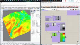 Grasshopper 7 Terrain analysis with Bison [upl. by Anelej]