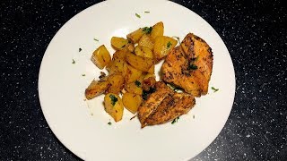 Patate me Fileto Pule në Tavë  Roasted Chicken with Potatoes [upl. by Bakemeier855]